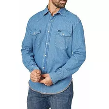 Wrangler Camisa De Trabajo Occidental De Manga Larga Con Aca