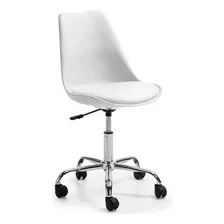 Silla Eames Oficina Con Almohadón Blanco - Mundo Trabajo