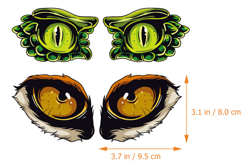 Pegatinas Para Ojos Con Forma De guila Para Espejo De Coche Foto 10