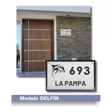 Placa Identificacion Domicilio Personalizada Acero Inox.