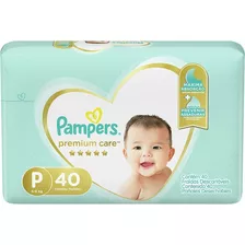 Fralda Pampers Premium Care Tamanho P Com 40 Unidades