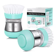 Cepillo De Cocina 2 Uds. Anvix, Multiuso (azul Tiffany)