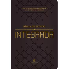 Bíblia De Estudo Integrada | Nvi | Capa Luxo Marrom