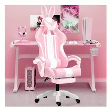 Cadeira Gamer Orelhinha Rosa 