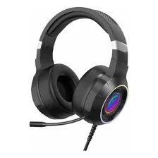 Fone De Ouvido Headset Gamer Usb Pc Microfone Led Rgb Bk-e1