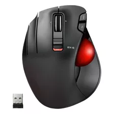 Elecom Ex-g Raton De Trackball Para Zurdos, Inalambrico Usb 