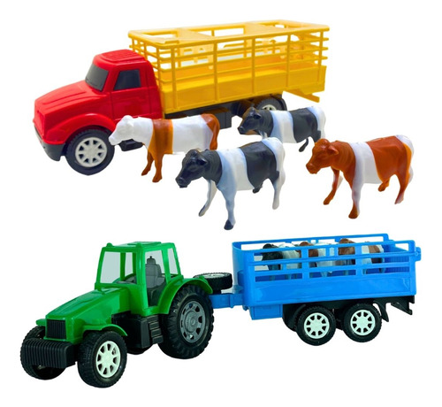Fazenda Sitio Fazendinha Brinquedo Animais Caminhão Carreta