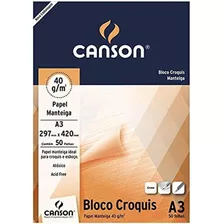 Bloco Croquis Manteiga A3 50fls 40gm 66667047 - Canson