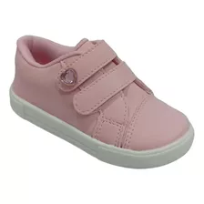 Tênis Infantil Casual Menina Escolar Calce Fácil Velcro