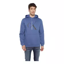 Sudadera Hoodie Calvin Klein Original Azul Logo Hombre