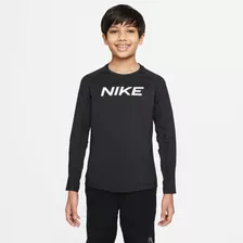 Remera Para Niño Nike Pro Dri-fit Negro