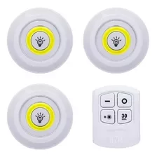 Set De 3 Luces Inalámbricas Led De Emergencia Control Remoto