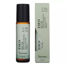 Óleos Essenciais Foco 10ml Via Aroma Roll-on 100% Natural