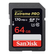 Cartão De Memória Sandisk Sdsdxxy-064g-ancin Extreme Pro 64gb