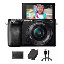 Câmera Sony A6100 24.2mp 4k Wifi Kit Lente 16-50mm Oss