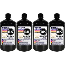 Kit 4 Litros Tinta Preta ( Black ) Para Impressoras Epson