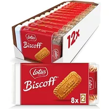  Biscoito Bolacha Belga Lotus Biscoff Caixa 12 Pacotes 124g