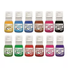 Corante Liquido 10ml Kit Com 12 Cores Mix