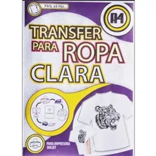 Papel Transfer A4 Para Estampados Ropa Clara Pack X 5hjs