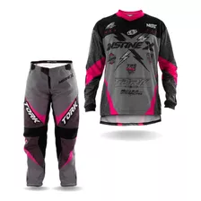 Conjunto Motocross Trilha Camisa + Calça Insane X Feminino