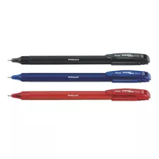 Caneta Gel Pentel Energel Makkuro 0.5 Azul+preto+vermelho