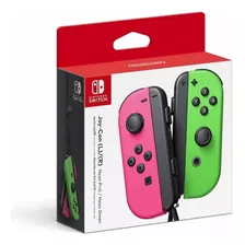 Controle Sem Fio Nintendo Switch Joy Con Rosa E Verde Novo.
