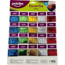 Set Sachet Escarcha Glitter 5 Colores 20 Bolsitas Pointer 