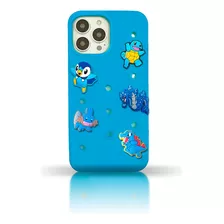 Case Crocs Azul Diseño Pokemon Azul Para iPhone 14