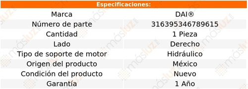 1- Soporte Motor Der P/ Hyundai Azera V6 3.8l 2009/2011 Dai Foto 2