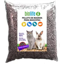 Pellet De Madera Sustrato Para Mascotas 10 Kg X 10kg De Peso Neto