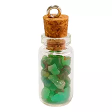Piedra Esmeralda 100% Natural Botella Colgante Amuleto