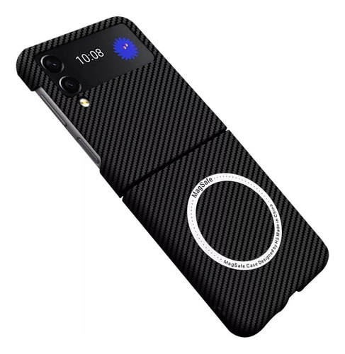 Funda Con Tapa Magntica De Fibra De Carbono Para Samsung Z Foto 10