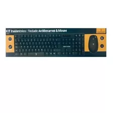 Kit Teclado Y Mouse Inalambrico Antiderrames Para Uso Rudo 