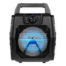 Caixa De Som Portátil Hot Sat Hsx-150s 40w Bluetooth Usb Fm Cartão Sd Microfone Preta