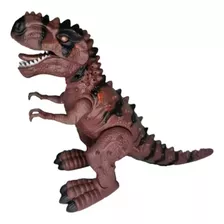 Dinossauro De Brinquedo Com Projetor Bota Ovo Cor Marrom
