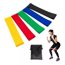 Kit 5 Faixas Níveis Elásticas Thera Band Fisioterapia Mbfit