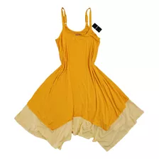 Vestido Largo Amarillo De Playa