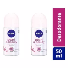 Kit 2x Desodorante Roll On Feminino Nivea Pearl&beauty 50ml