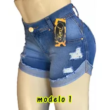 Bermuda Jeans Feminina Elastano