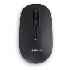 Mouse Verbatim 70750 Wireless Recargable Multidispositivo Color Negro