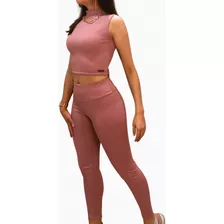 Calça Legging Feminina Original Tecido Canelado Cós Alto