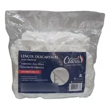 Lençol Descartável Maca Com Elástico 2m X 90cm - 5 Unidades