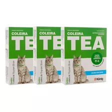 Combo 3x Coleira Tea Para Gatos