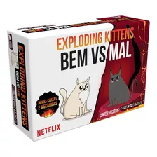 Jogo De Mesa Exploding Kittens: Bem Vs Mal Bem Vs Mal Galapagos Exk611