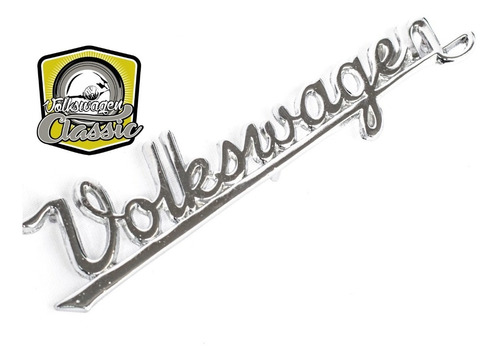 Emblema Volkswagen Scrip Beisbol Para Vw Sedan Vocho  Foto 7