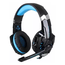 Audífonos Gamer Kotion Each G9000 Blue Con Luz Led