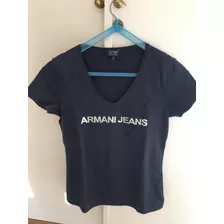 Remera Original De La Marca. Armani. Mujer Talle Small. Leer