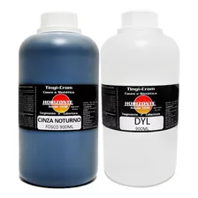 Tinta Couro Cinza Noturno Banco Automotivo 900ml + Dyl