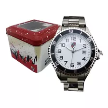 Reloj Metalico River Plate En Lata Con Llavero De Regalo