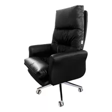 Sillón Negro De Cuero Un Cuerpo Excelente Calidad